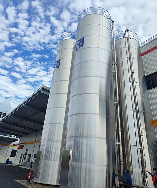 Silo Stórála Allamuigh Niasi le haghaidh Ábhar Raw Plaisteacha